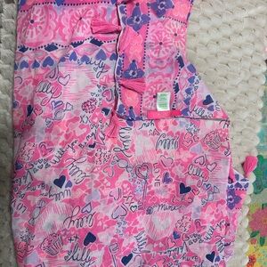 Lilly Pulitzer Pink and Purple Scarf